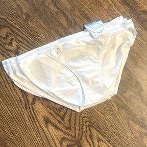 Jockey White Bikini 91%cotton,9%spandex Med